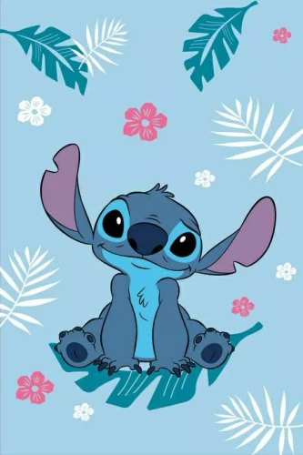 Бебешко поларено одеяло Lilo and Stitch Jerry Fabrics | Микрофибър, мек и лек