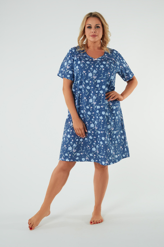 Нощница Agalia, къс ръкав Италианска мода - принт