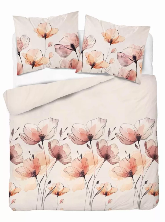 5492 A Detexpol Satin Stories сатенено спално бельо светло розово | 100% памук, сатенирана тъкан, цип, подаръчна опаковка