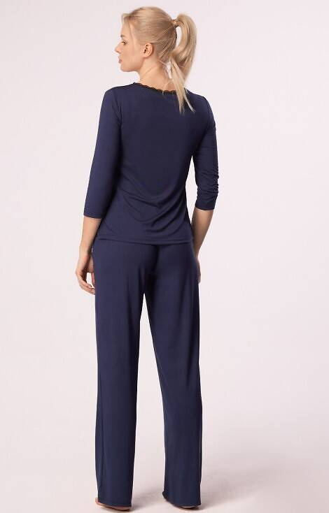 Пижамен панталон Margot Mix&Match Nipplex - тъмносин