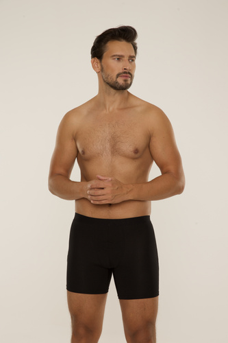 847 Мъжки боксерки Chandler - модал, памук, еластан | De Lafense - черни
