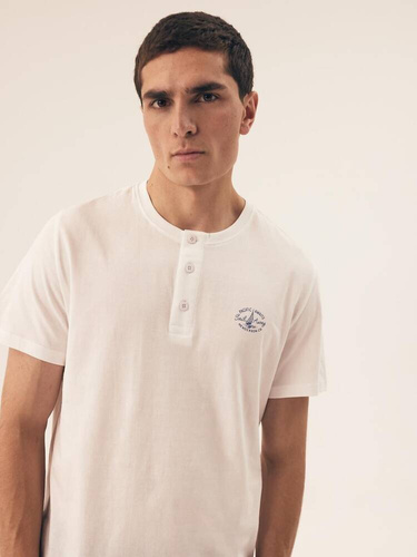 42616 Мъжка премиум пижама Henderson Dock - бяла