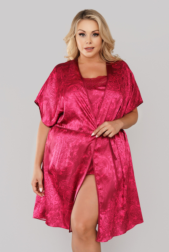 Impresja Дамски халат Италианска мода бордо 