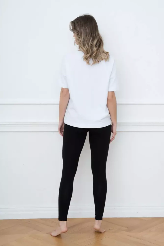 Alta Блуза с къс ръкав Италианска мода - бяла