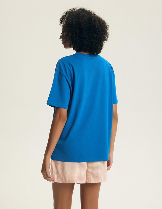 Лятна дамска пижама 44479 Edris памук и вискоза