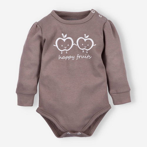 ABN-5296/CZE Happy Apples Органично памучно боди Нини кафяво