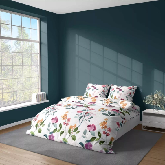 5033 A Ботаническа постеля от микрофибър Detexpol, лилаво