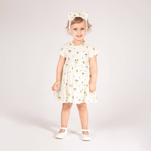 212159 Tola Рокля-боди с къс ръкав Nicol - кремава