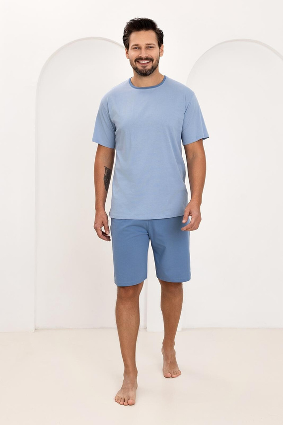 Regina 508 мъжка пижама 100% памук къс ръкав