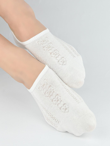 Дамски терлички Noviti ST095 – памучни балерини със силикон на петата