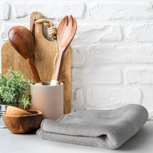 Микрофибърна кухненска кърпа Tala Design 91 сребро