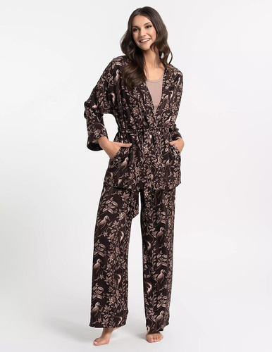 Moraj PDSZ3400 дамски халат капучино – 100% вискоза, къс