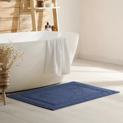 Тъмносин килим за баня Sammy Eurofirany