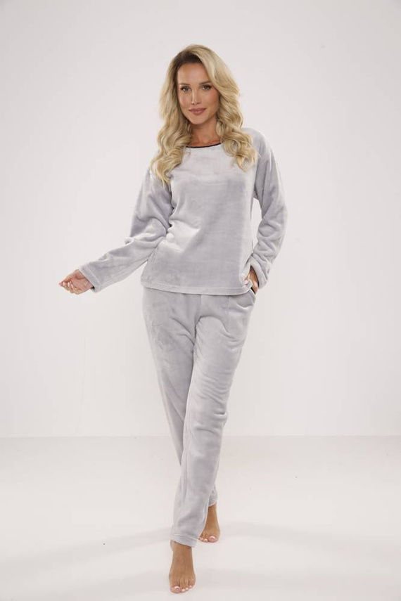 669 Soft Дамска пижама De Lafense - сива