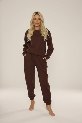 812 Дамски спортен костюм Indigo Forex - шоколад