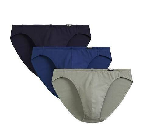 3MP-119 A'3 Мъжки слип Atlantic - тъмносиньо-каки