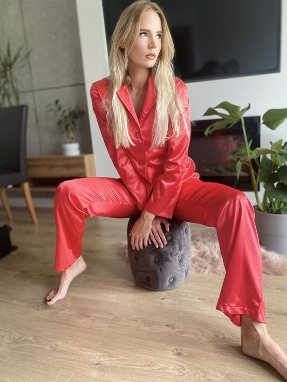 934 Classic Forex дамска пижама - червена