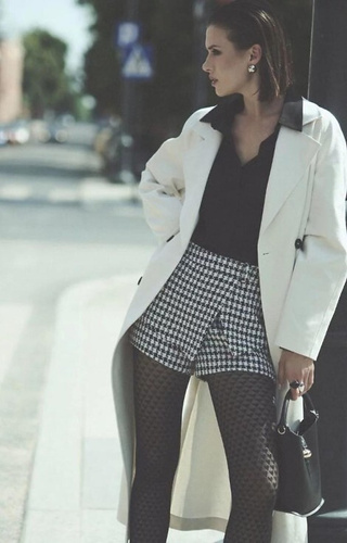 1233 Чорапогащи Cherie Gabriella 60 denier черни – модел на сърце, 3D