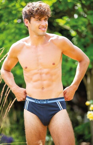 MPP 151 B25 Slipy męskie 2-pak Key - czarny-szary