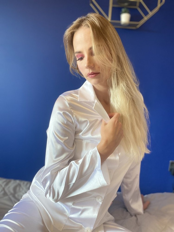 934 Дамска пижама Classic Forex - перла/перла