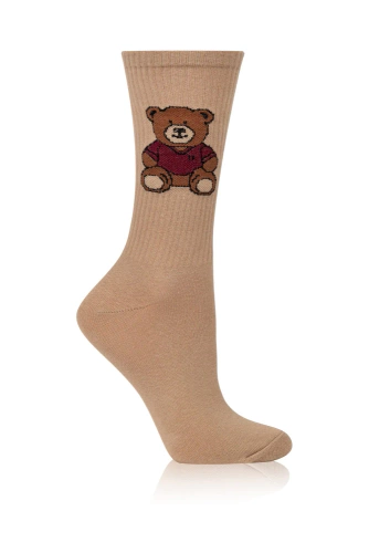 S180D Ted Дълги чорапи Италианска мода - бежово 