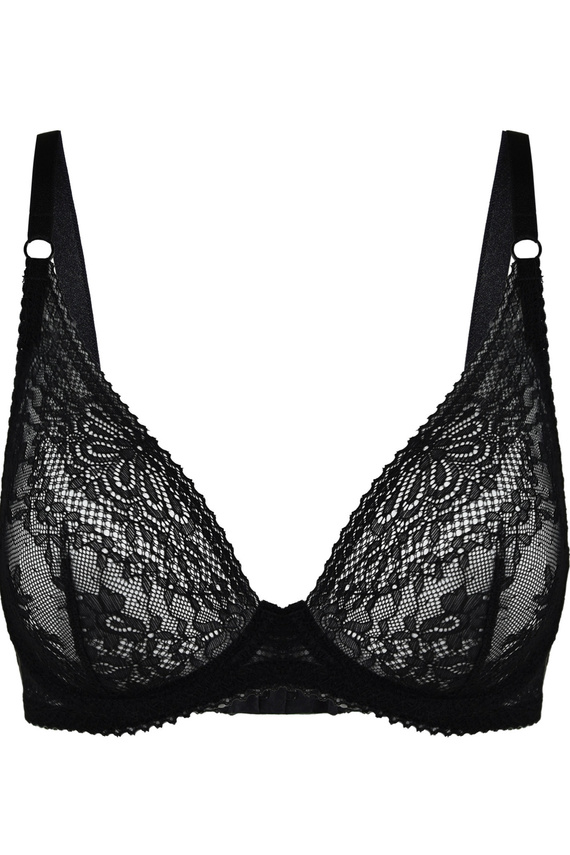 19237 Fancy Milano Bralette Black – дантелен сутиен без банели