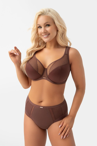 Gorsenia K441/1 Luisse Сутиен Soft Шоколадов за Голям бюст