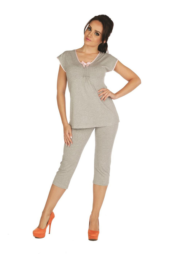 884 / 889 Дамска пижама Visa Forex - светъл меланж