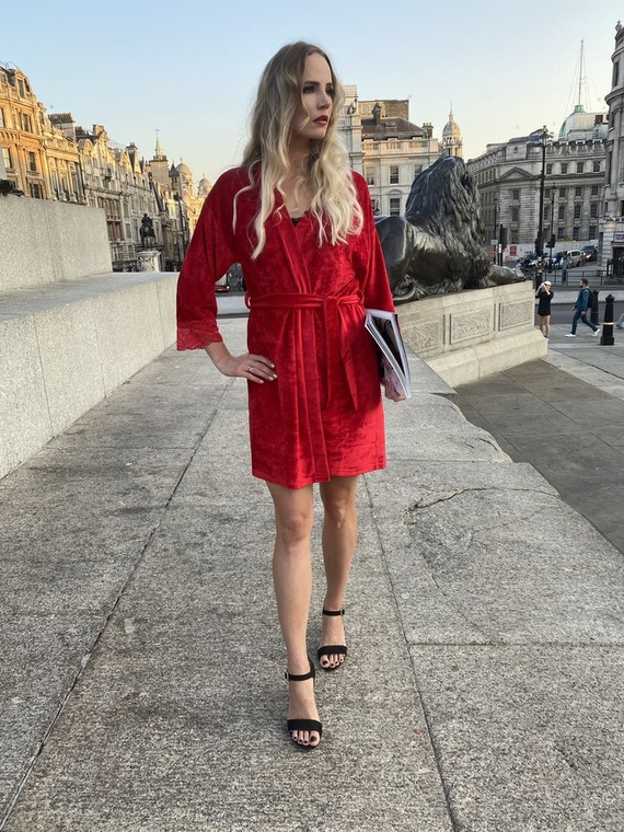 457 Милагрос Дамски къс тоалет Forex - червен