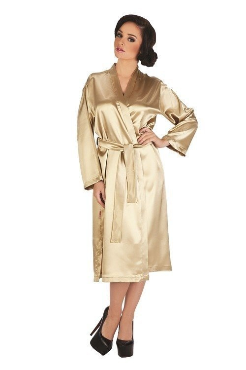 798 Класически дамски халат Forex - син/син