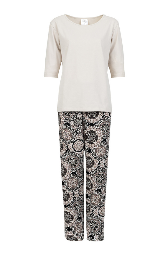 La Boheme Дамска пижама Momenti Per Me бежова