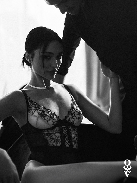 Body Obsessive Vila Blanes Teddy черно-бежово с банели