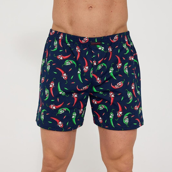 Мъжки боксерки Cornette Classic 001/192 011/192– свободни памучни боксерки с копче