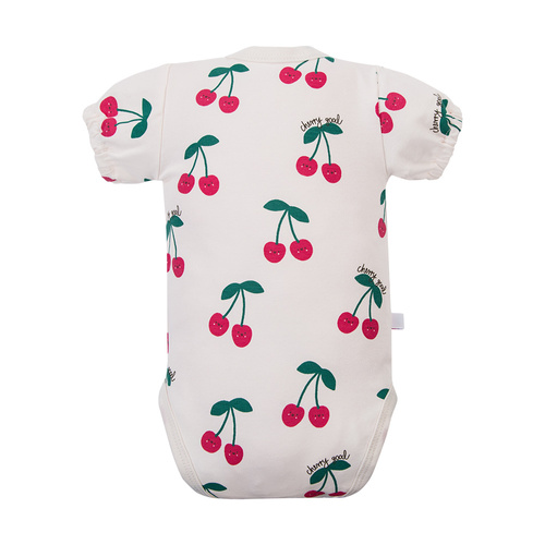 Боди за бебе Eevi Cherry къс ръкав памук удобно