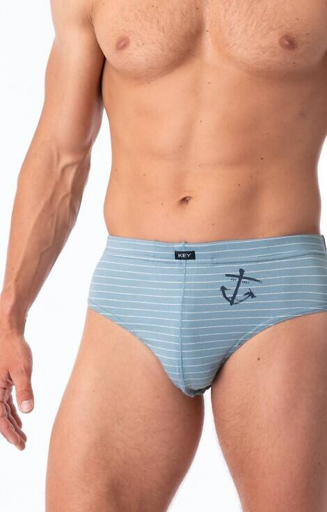 MPP 251 B25 Мъжки слипове 2 бр. Ключ - сиво-тъмносин