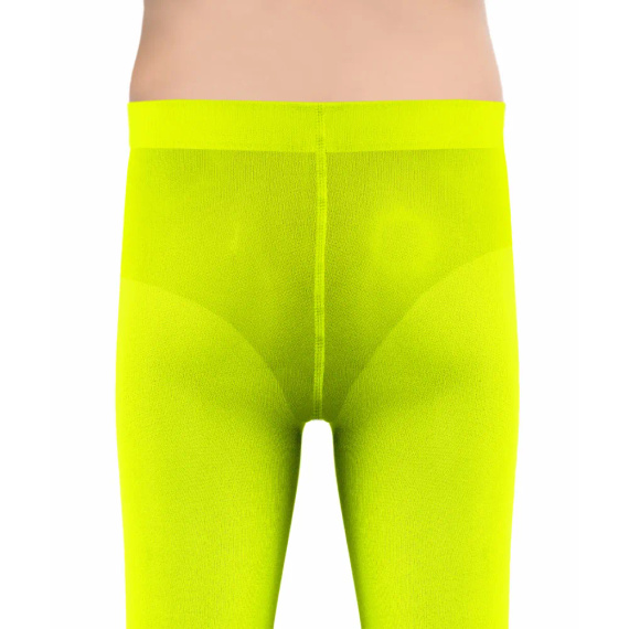 Claudia Момичен непрозрачен чорапогащник 40 den Sesto Senso - неоново жълт