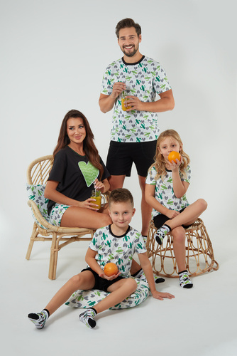 Детска пижама Picos Италианска мода - принт/черно 