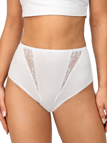 Слипове 238 Donna white – памучни дамски слипове с дантелени вложки