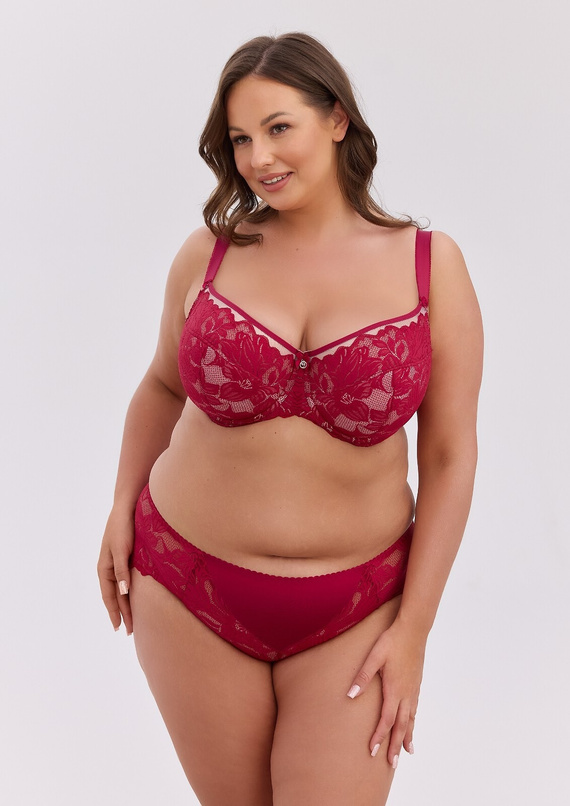 Gaia Mary BSM 1372 Бордо сутиен Semi Soft Maxi с банели