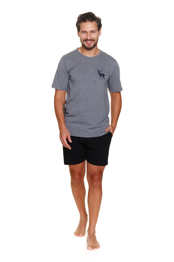 7235 Мъжка пижама Doctor Nap - тъмно сива