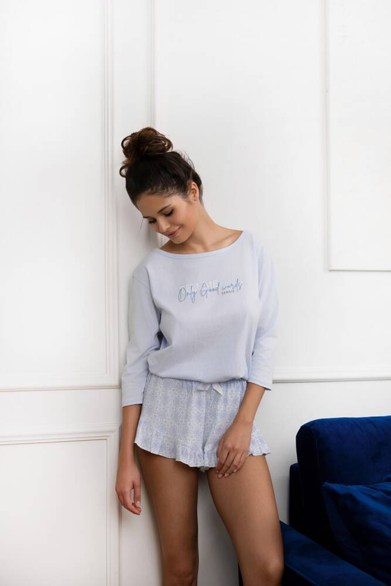 Дамска пижама Angela Sensis - синя