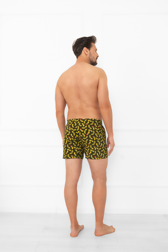 Maxim - свободни мъжки боксерки с принт на краставици | Италианска мода