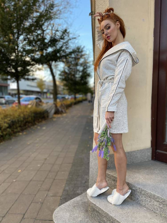 414 Дамски халат Gianna Forex - меланж