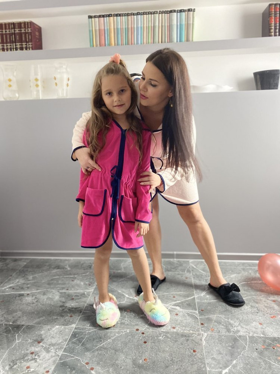 374 / 375 Desiree Бебешки халат за баня - малина