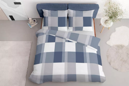 5038 A Спално бельо от микрофибър Detexpol синьо