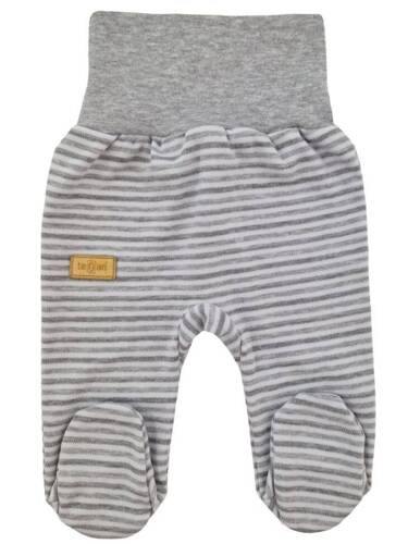 Памучен спален костюм "Lines" Terjan - сиво райе