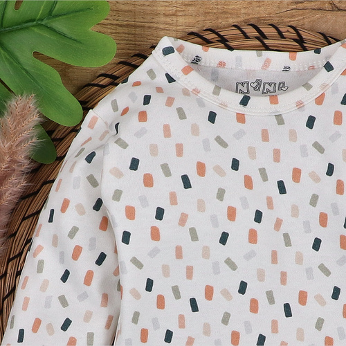 ABN-5323/KRE Органично памучно боди Нини принт