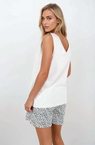 Make It Happen Дамска пижама Momenti Per Me бежова