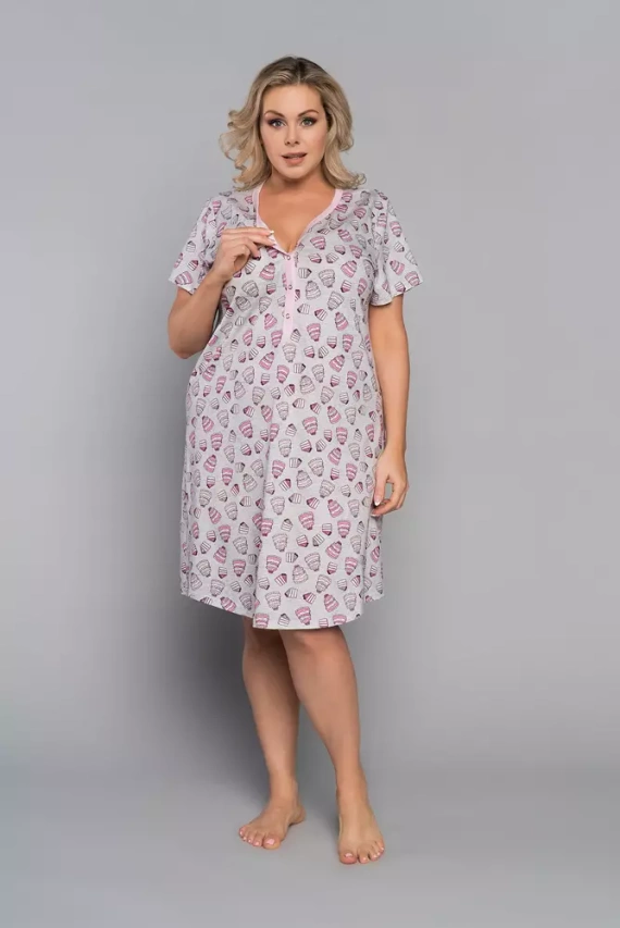 Dolce Дамска риза с къс ръкав Италианска мода - принт 