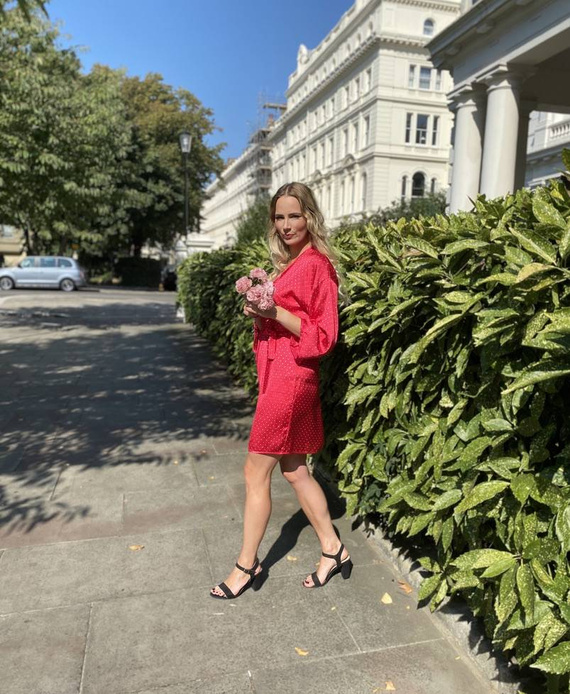 370 Дамски халат Laurine Forex - малинов